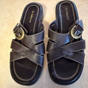 Claiborne Black Leather Footwear